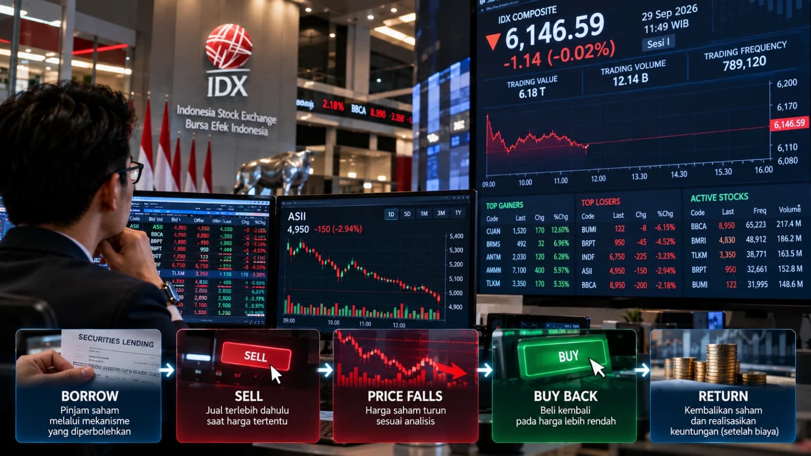 Short Selling Saham Indonesia 2026: Panduan Pemula